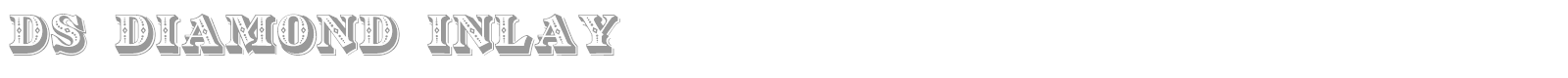 DS Diamond Inlay font preview